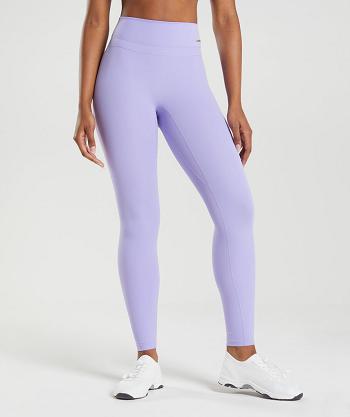Dámské Legíny Gymshark Whitney High Rise Fialové | CZ 4071EBC